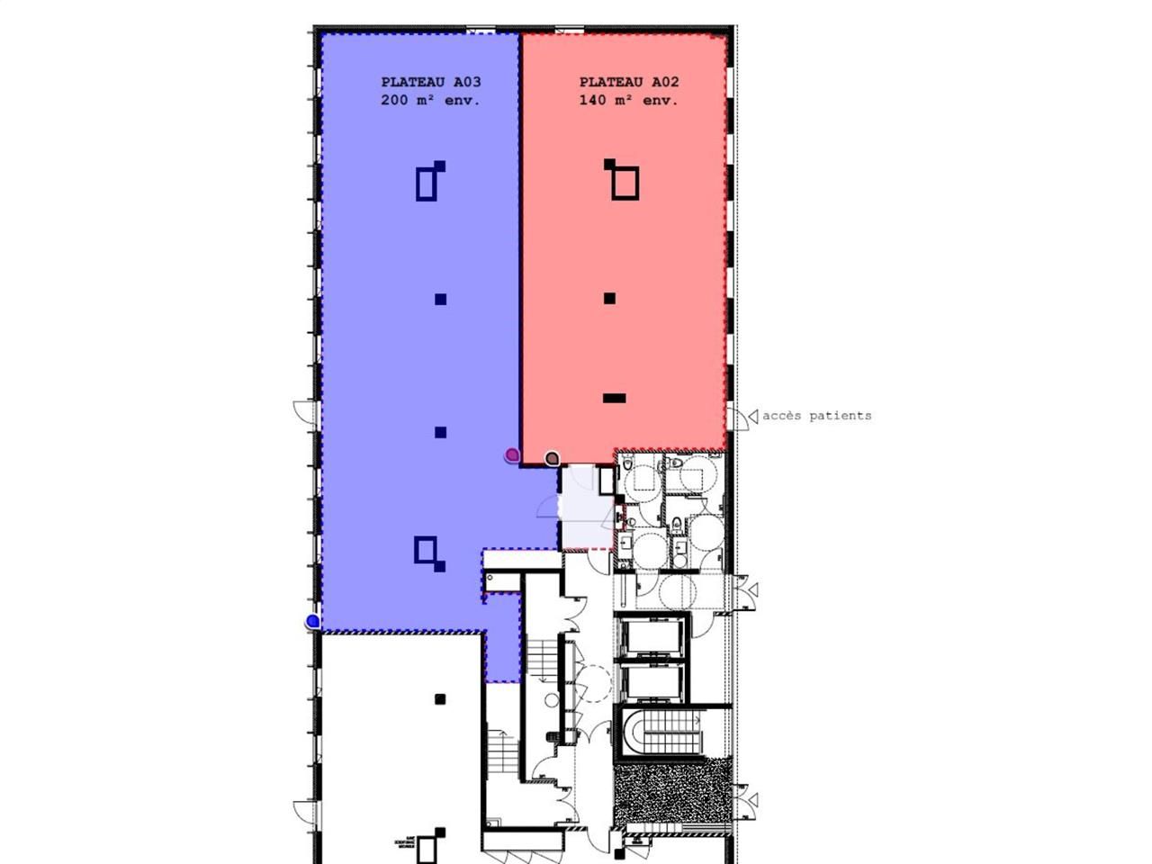 Vente bureaux 375 m² divisibles à partir de 155 m²