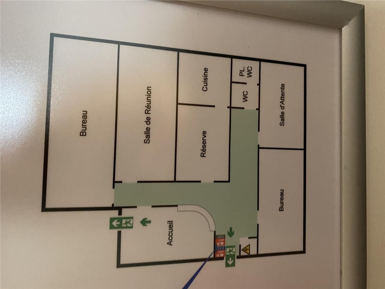 Location bureaux 125 m² non divisibles