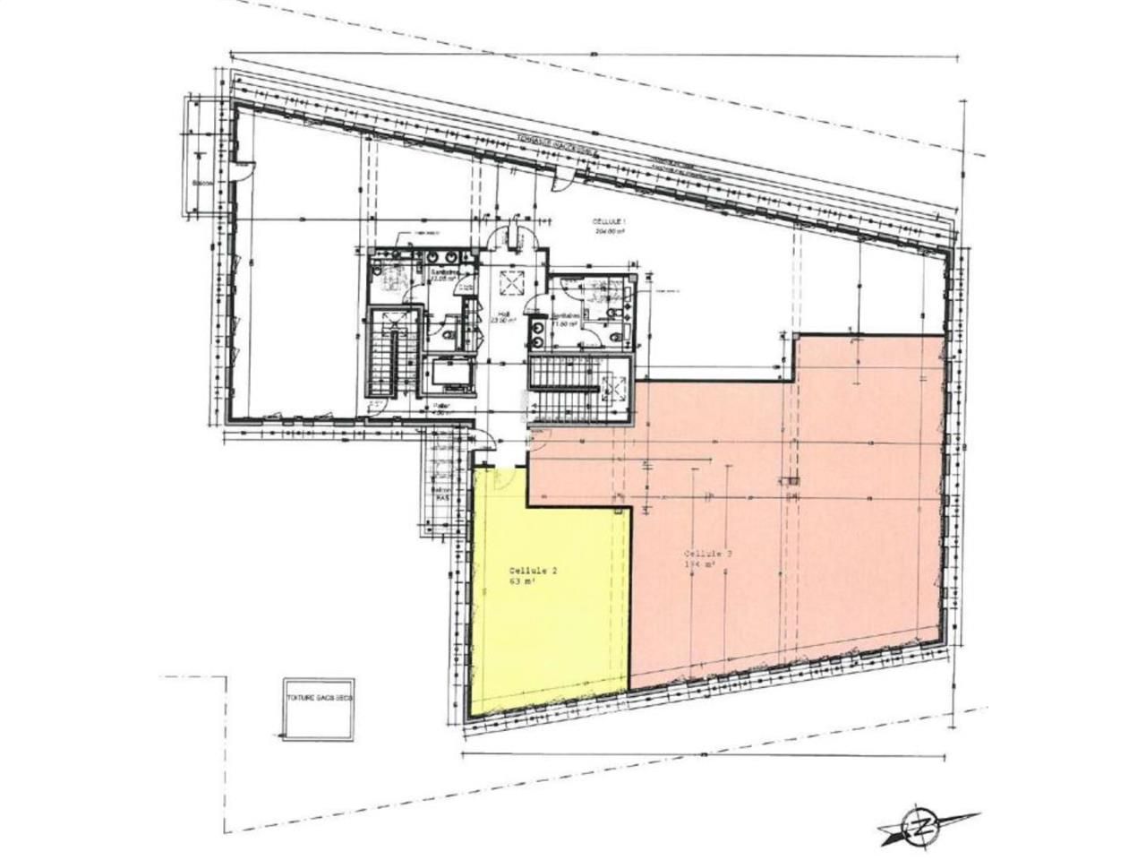 Vente bureaux 218 m² non divisibles