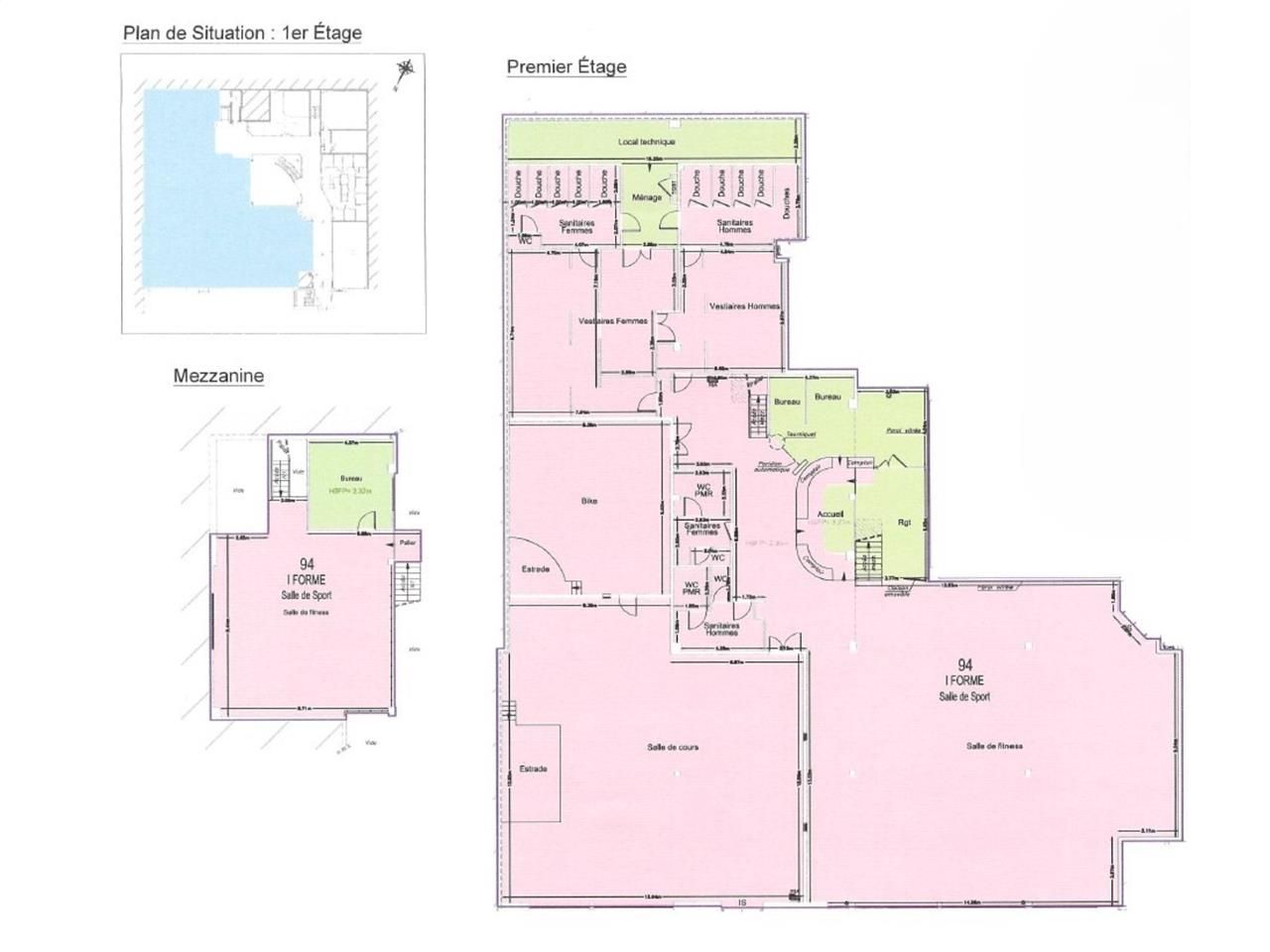 Location bureaux 1947 m² divisibles à partir de 91 m²