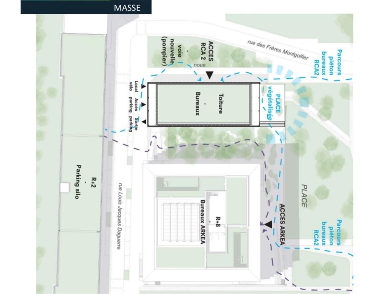 Location bureaux 1903 m² divisibles à partir de 121 m²
