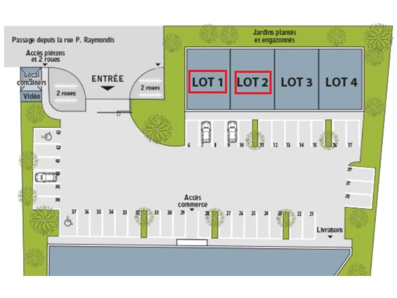 Location entrepots 306 m² non divisibles