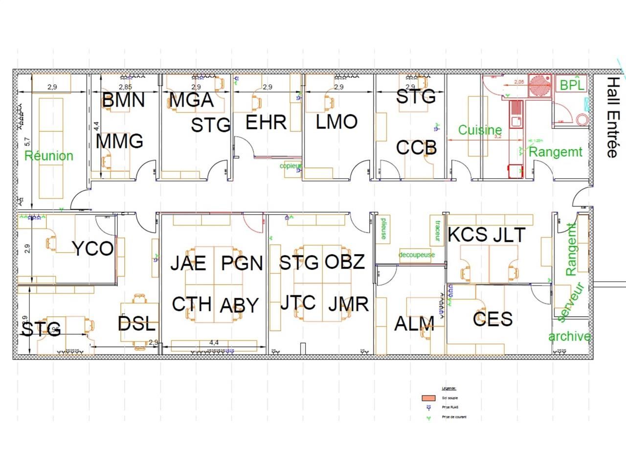 Location bureaux 328 m² non divisibles