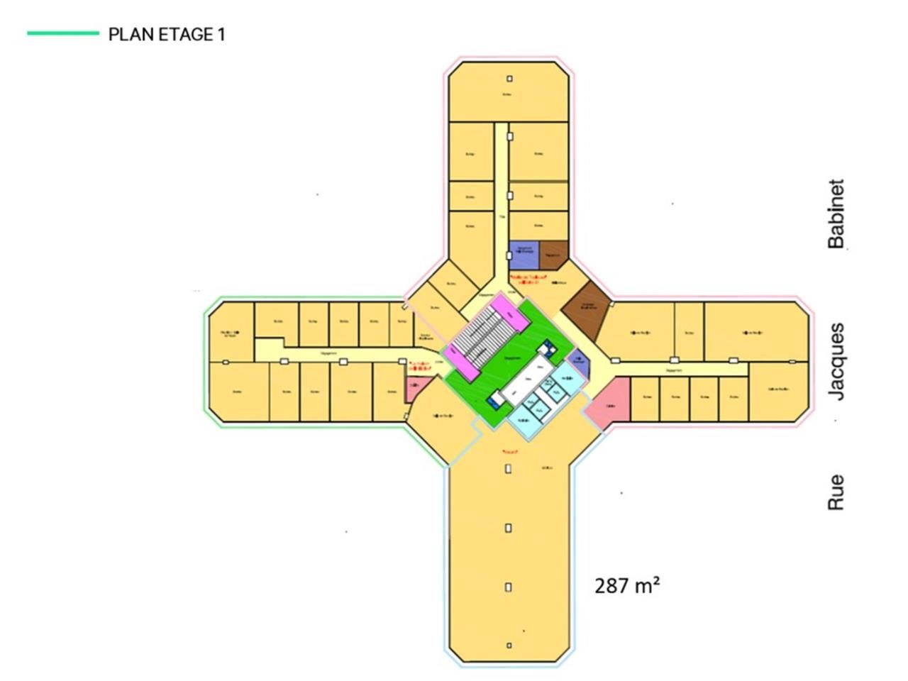 Location bureaux 547 m² divisibles à partir de 260 m²