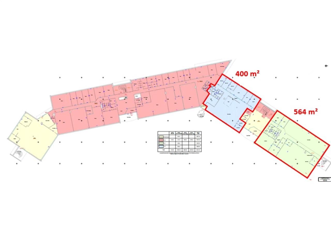 Location bureaux 964 m² divisibles à partir de 400 m²