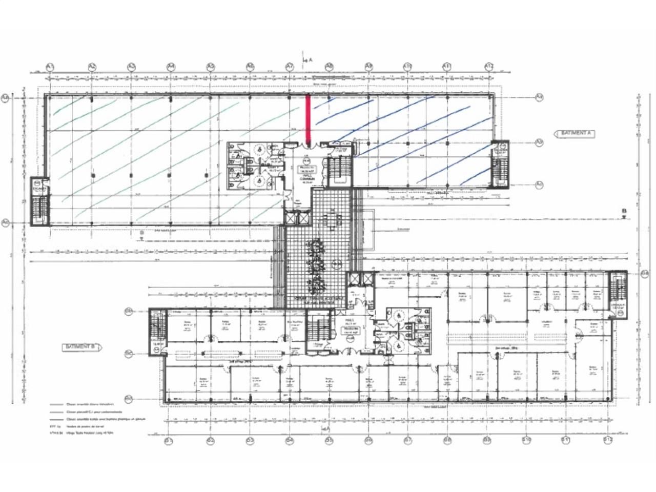 Location bureaux 1538 m² divisibles à partir de 613 m²