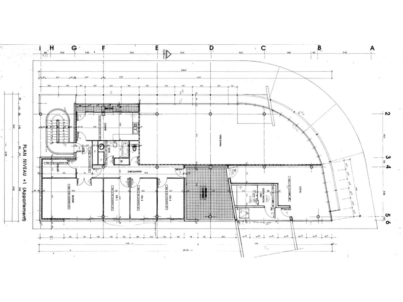 Location bureaux 165 m² non divisibles
