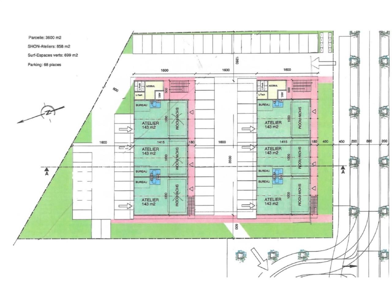 Location bureaux 1573 m² divisibles à partir de 131 m²