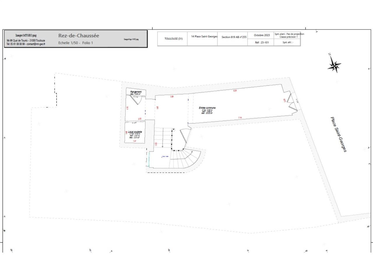Location bureaux 120 m² non divisibles