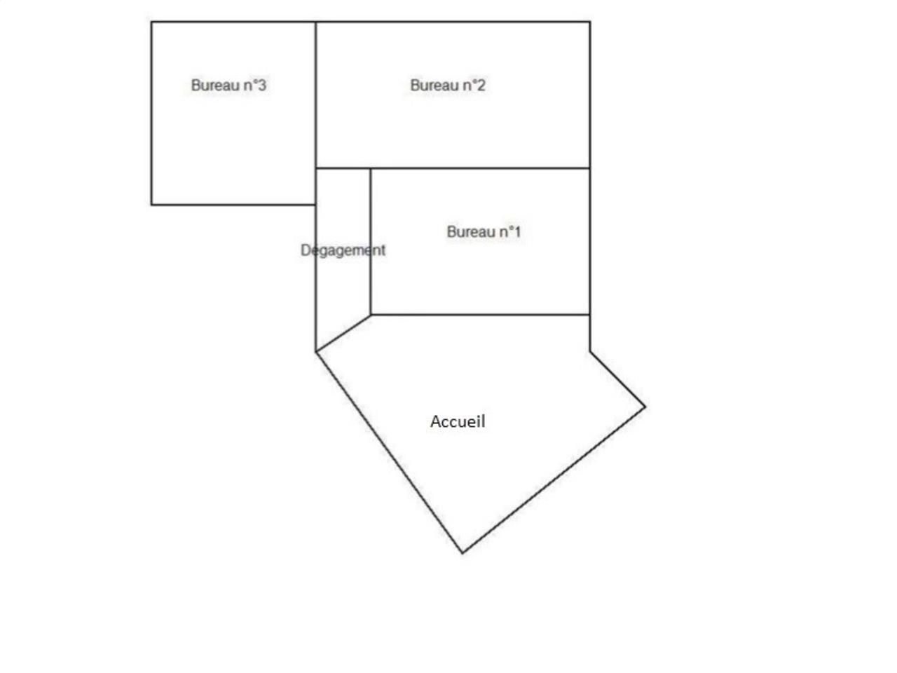 Vente bureaux 130 m² non divisibles