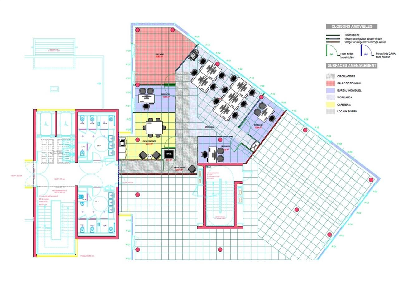 Location bureaux 4503 m² divisibles à partir de 279 m²