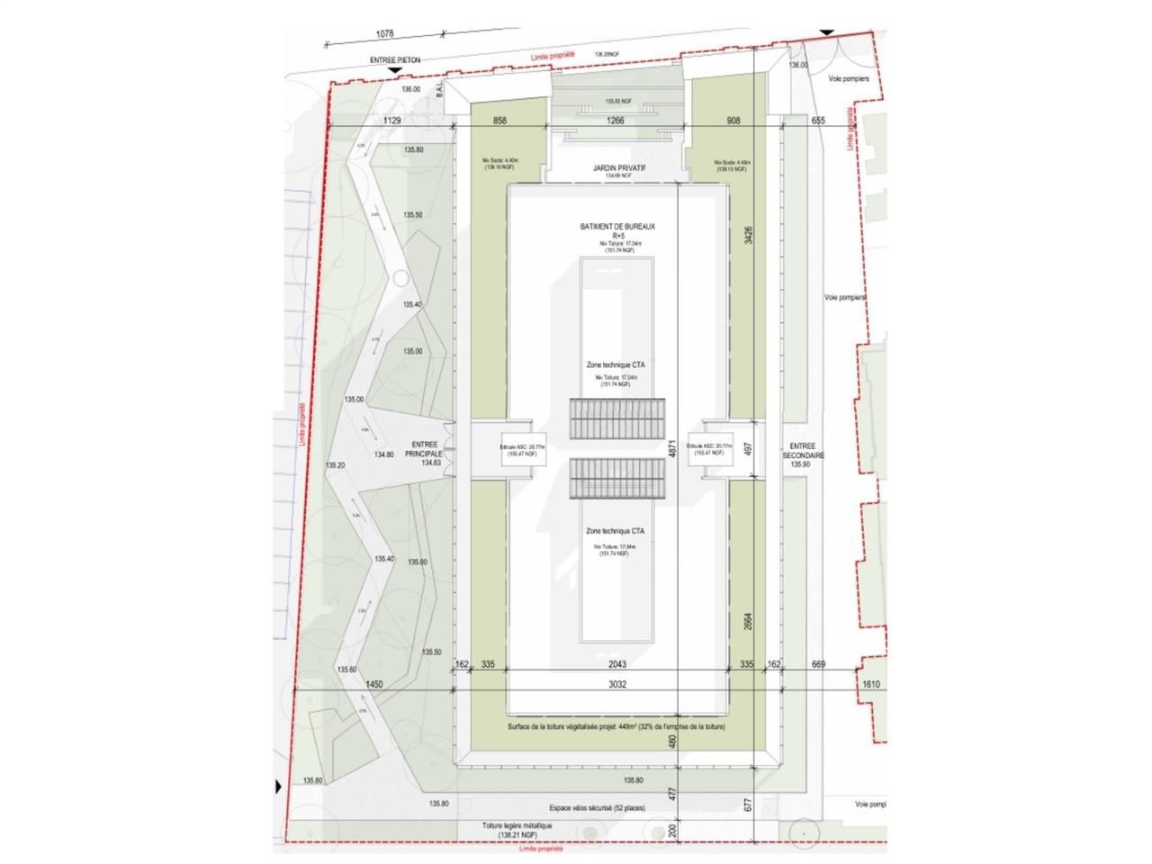 Location bureaux 5215 m² divisibles à partir de 315 m²
