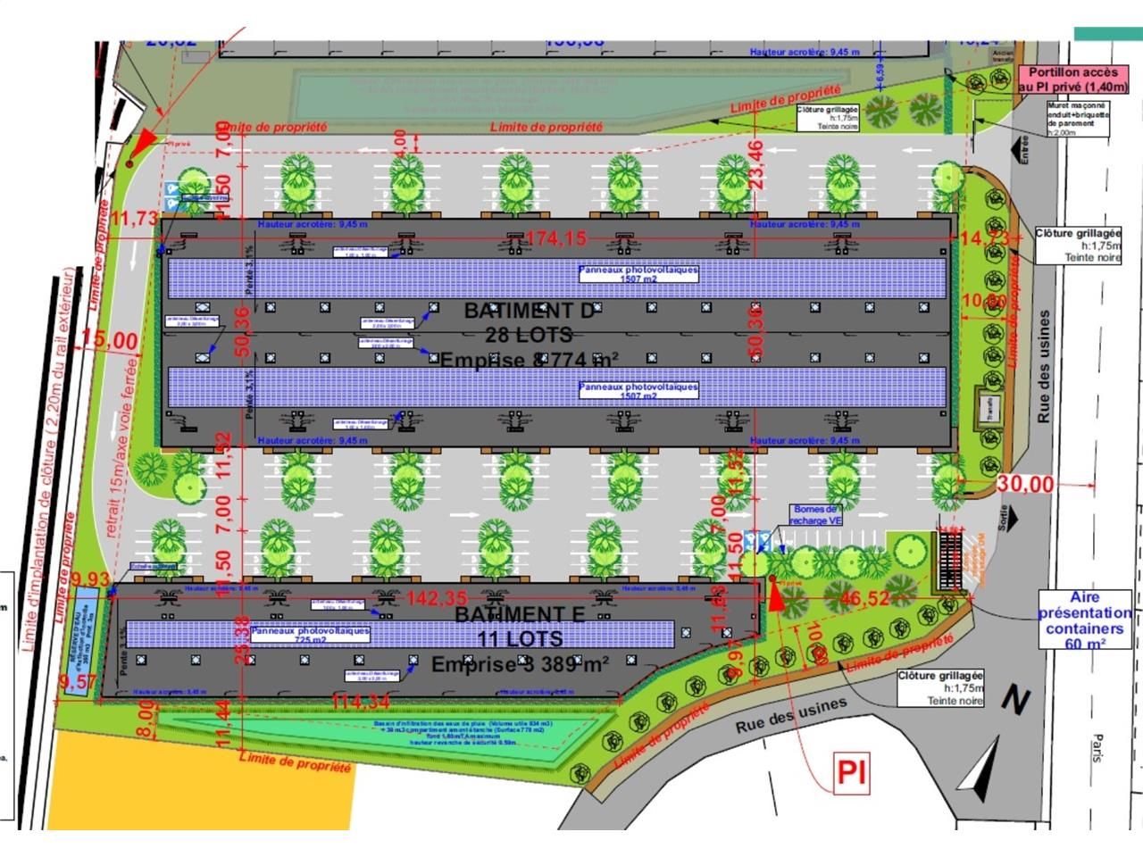 Location entrepots 14954 m² divisibles à partir de 1000 m²