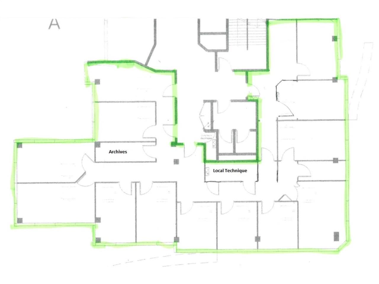 Location bureaux 268 m² non divisibles