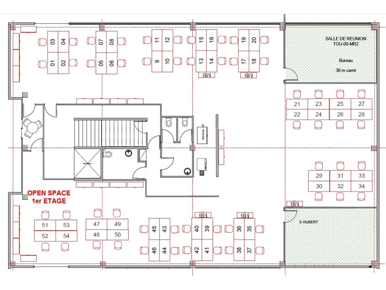 Location bureaux 500 m² divisibles à partir de 200 m²