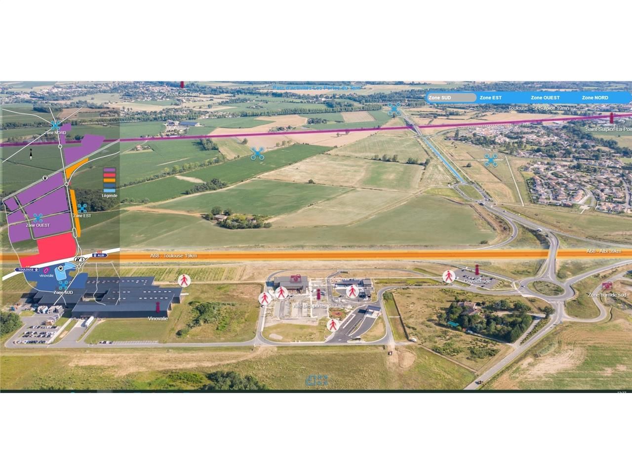 Terrains à vendre dans la zone " Les Portes du Ta