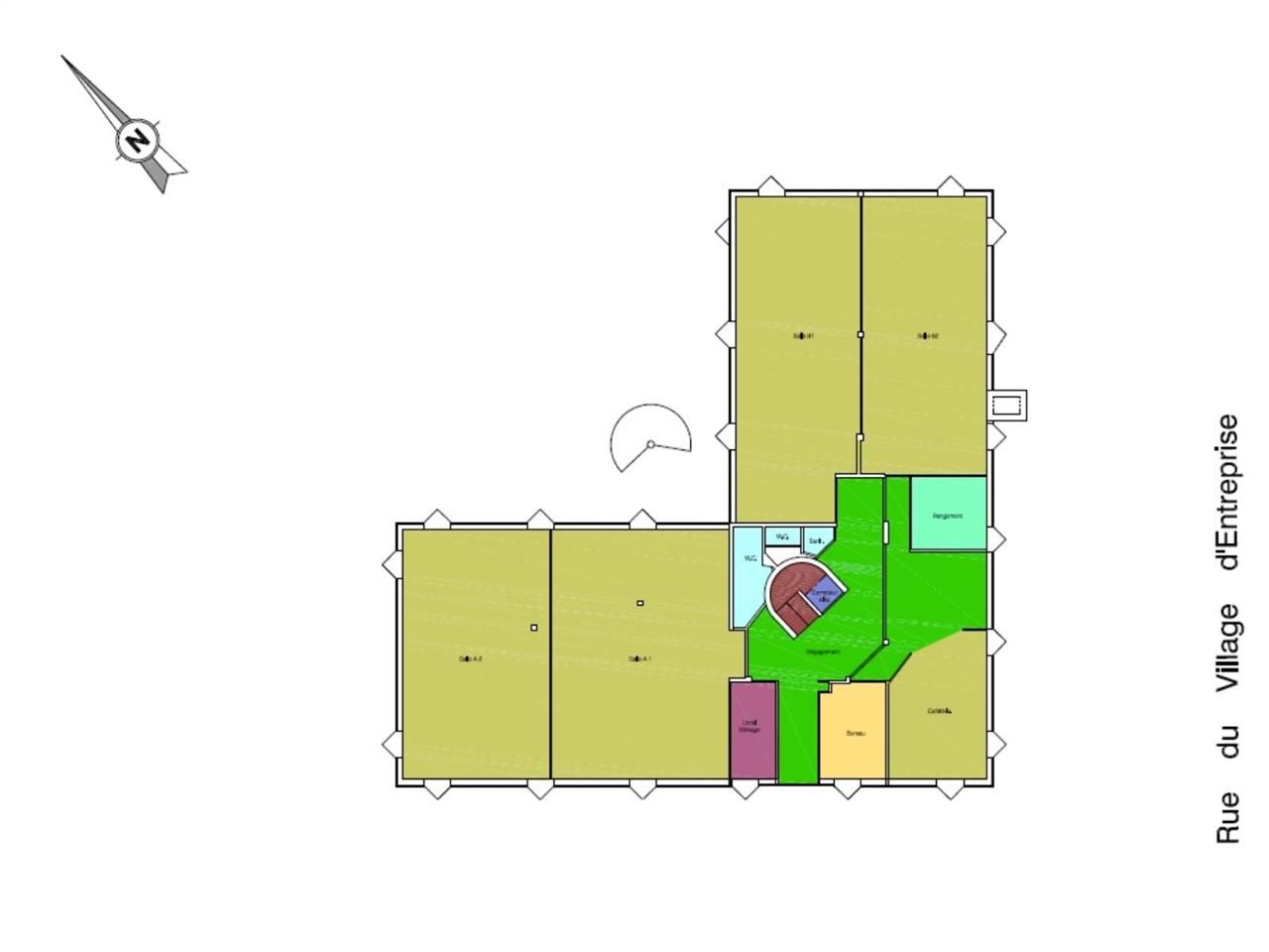 Location bureaux 1050 m² divisibles à partir de 525 m²