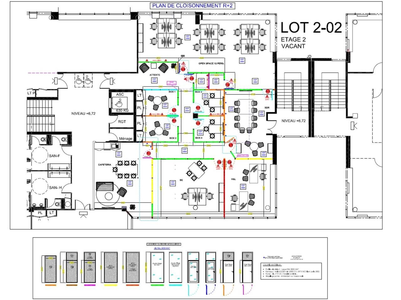 Location bureaux 299 m² non divisibles