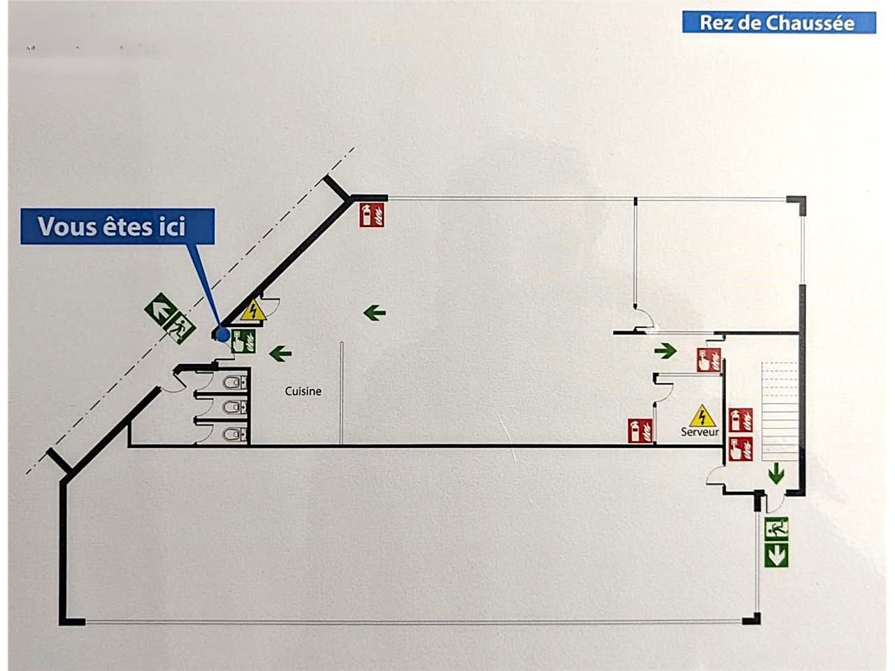 Location bureaux 234 m² non divisibles