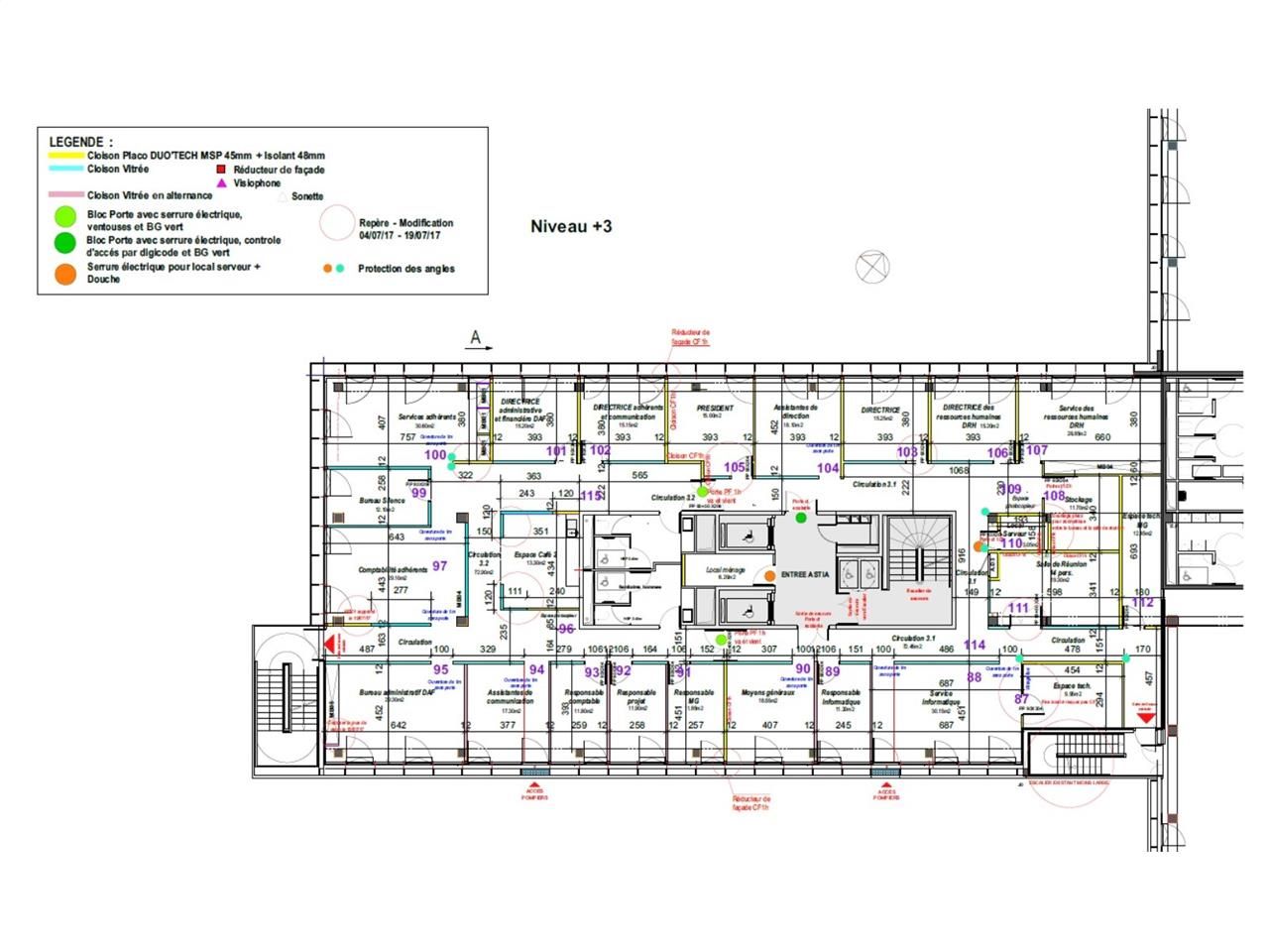 Location bureaux 635 m² non divisibles