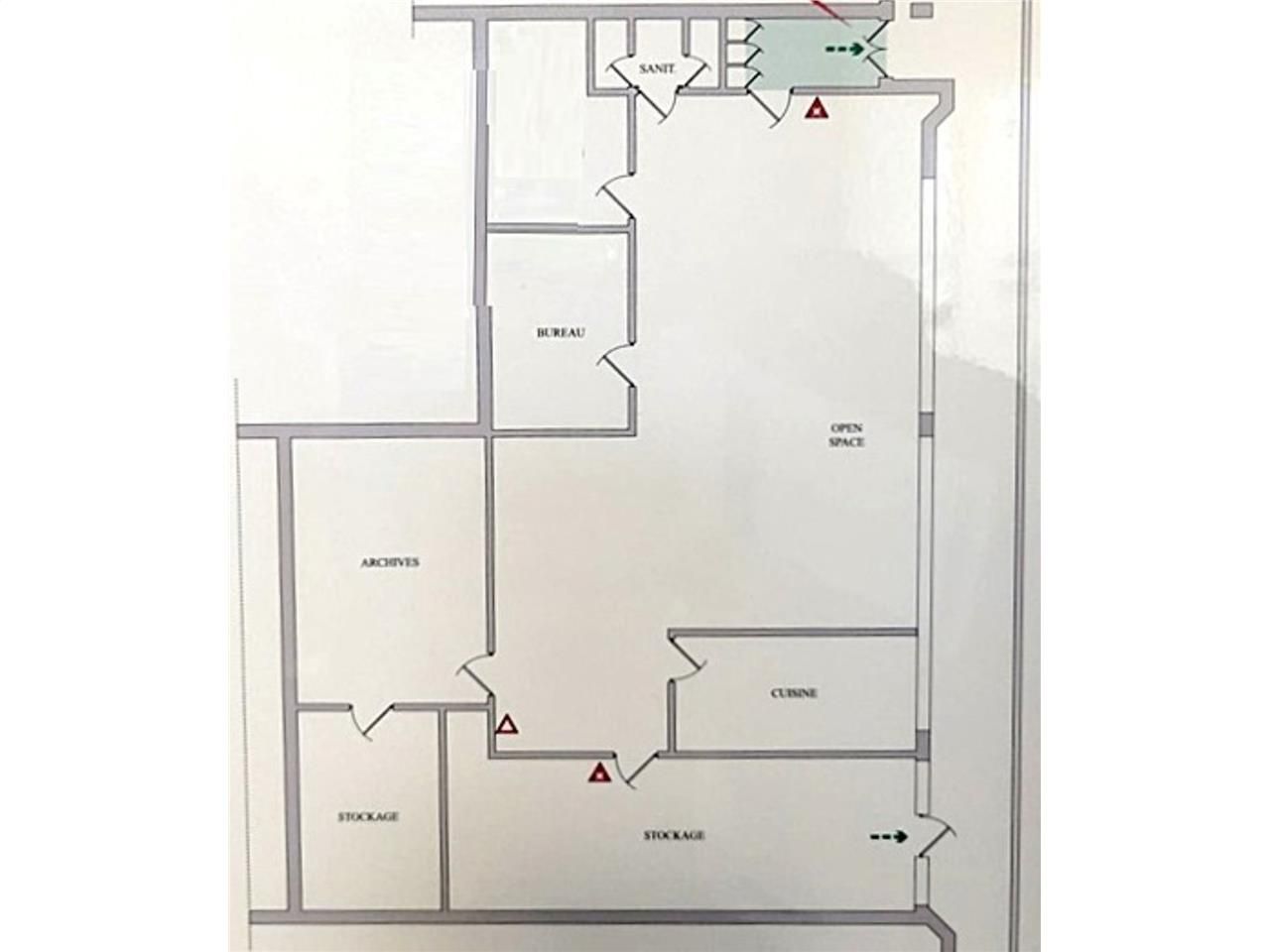 Location bureaux 296 m² non divisibles