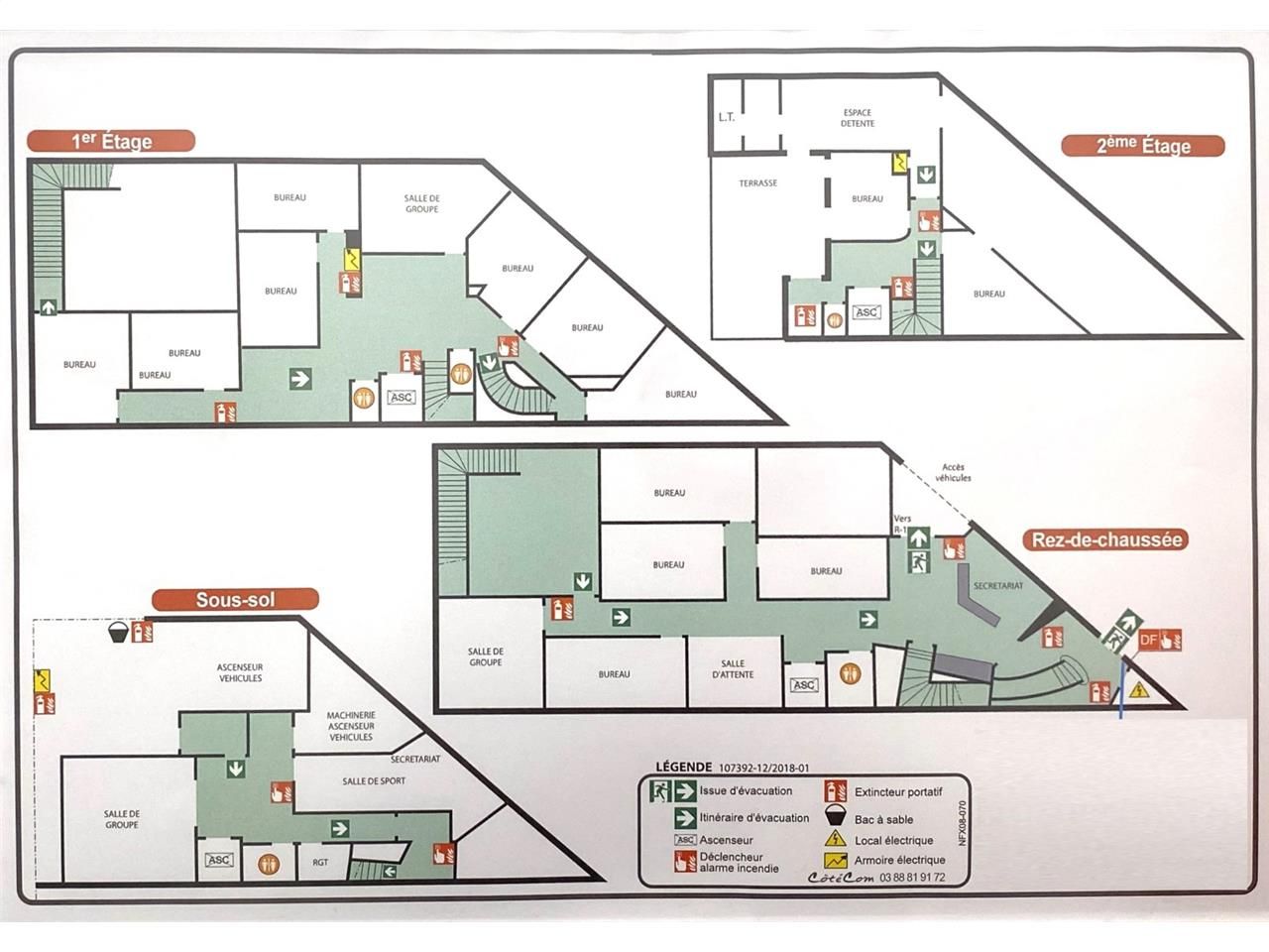 Vente bureaux 520 m² non divisibles