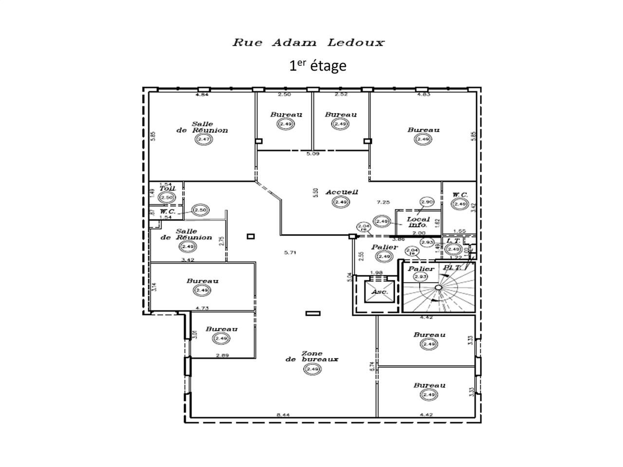Vente bureaux 672 m² divisibles à partir de 133 m²