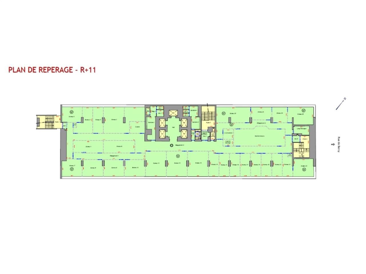 Vente bureaux 853 m² non divisibles