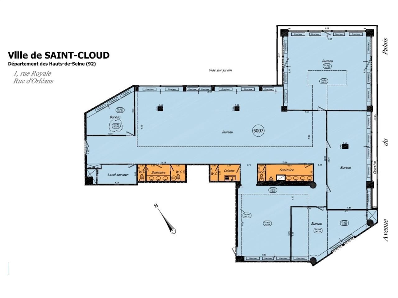 Vente bureaux 433 m² non divisibles