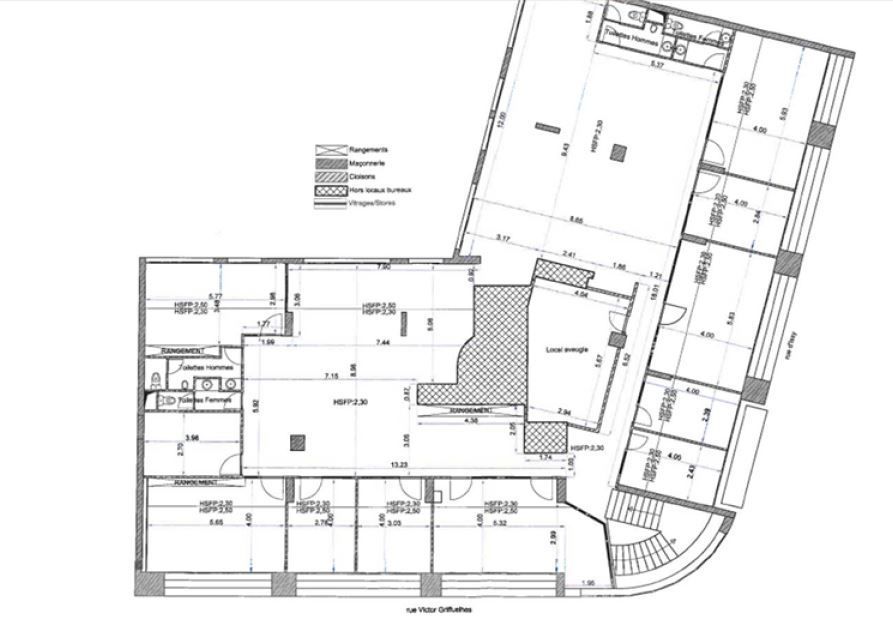 Vente bureaux 430 m² divisibles à partir de 200 m²