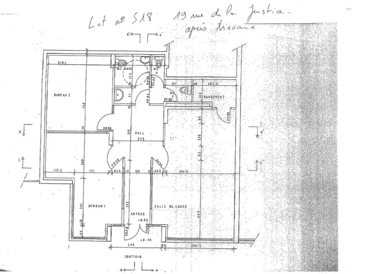 Vente bureaux 217 m² divisibles à partir de 97 m²