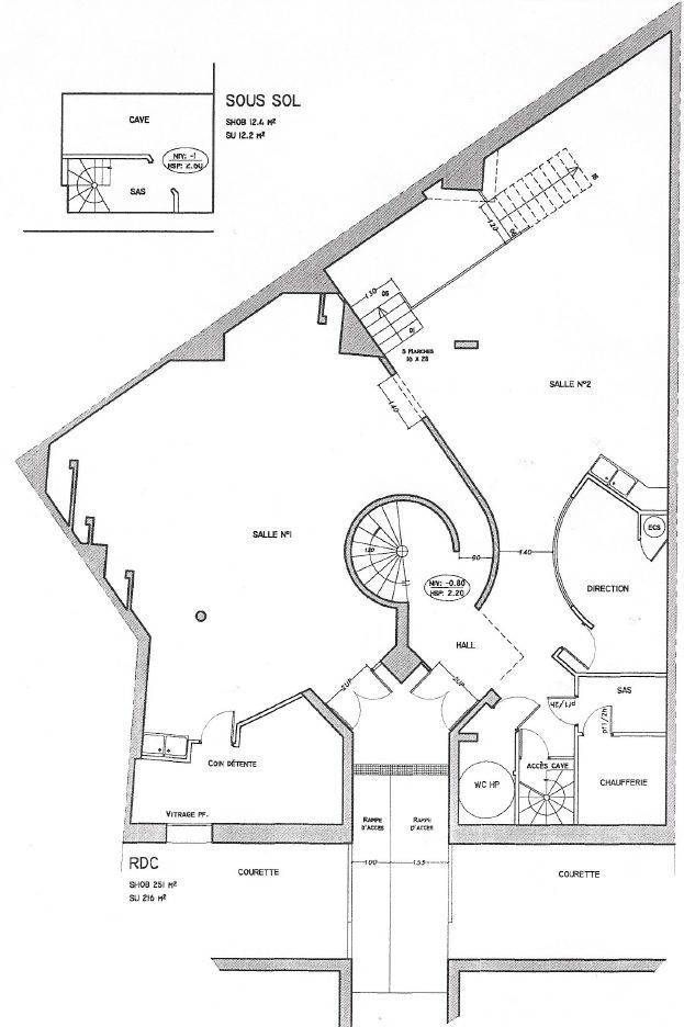 Vente bureaux 515 m² non divisibles