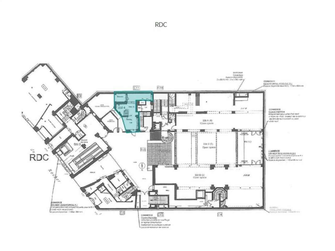 Vente bureaux 698 m² divisibles à partir de 42 m²