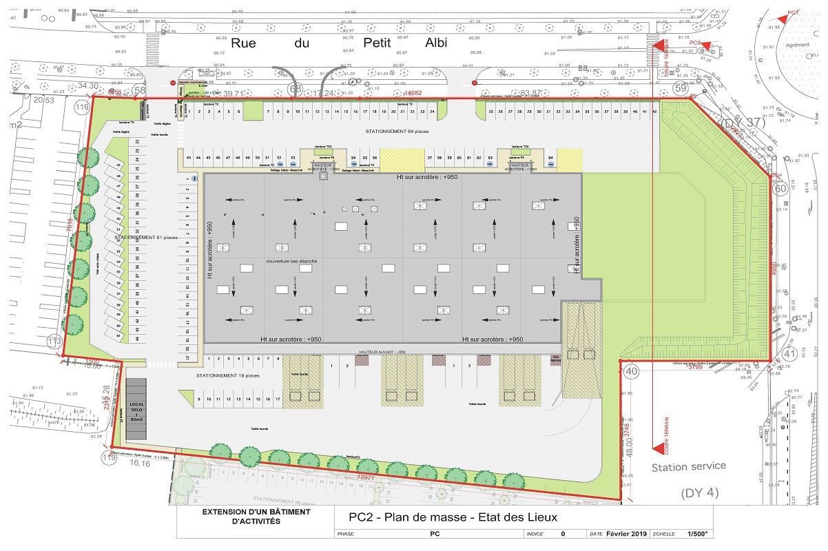 Location entrepots 1625 m² non divisibles