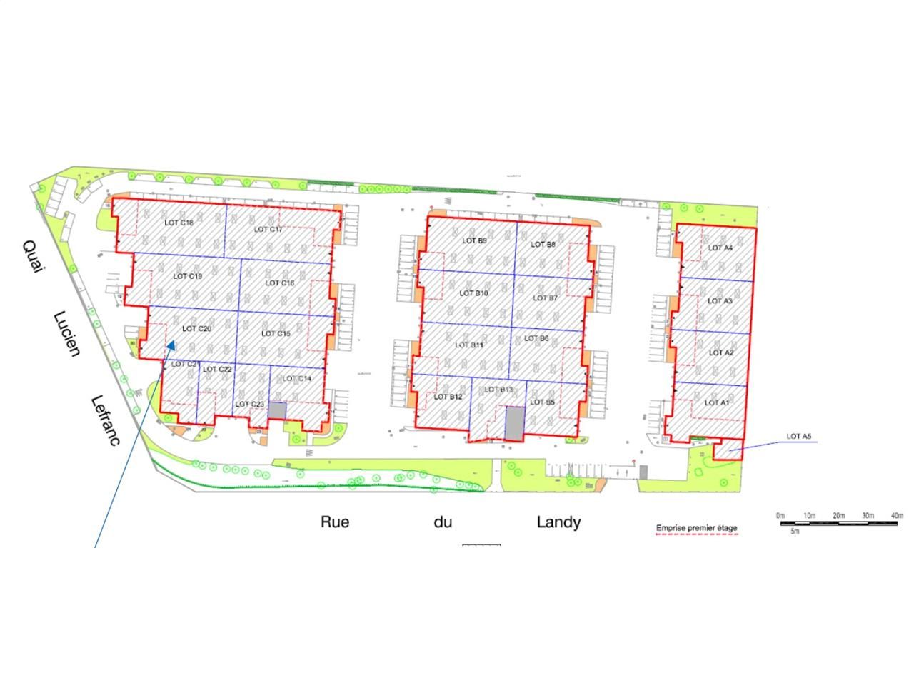 Location entrepots 658 m² non divisibles