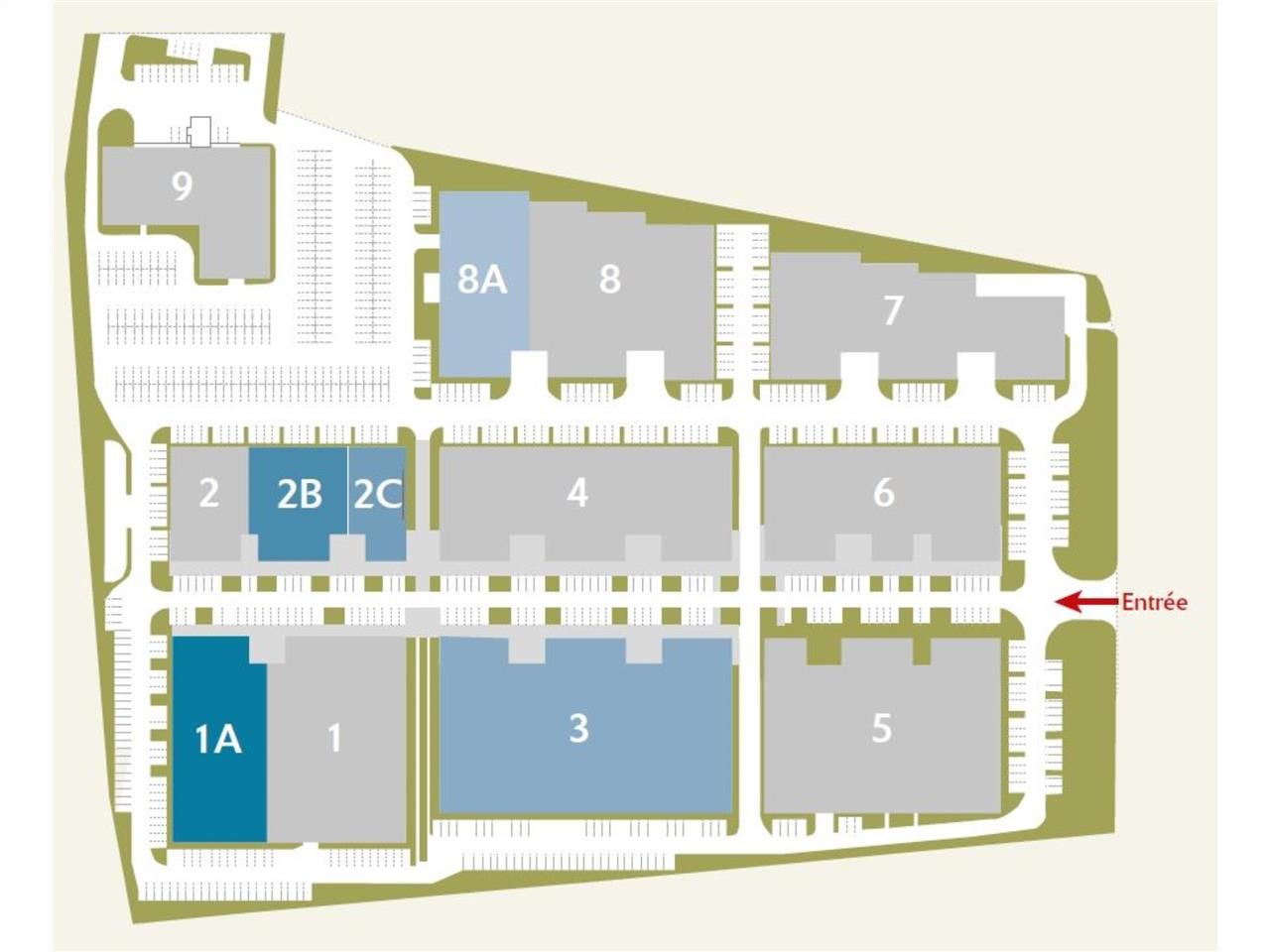 Location entrepots 873 m² non divisibles