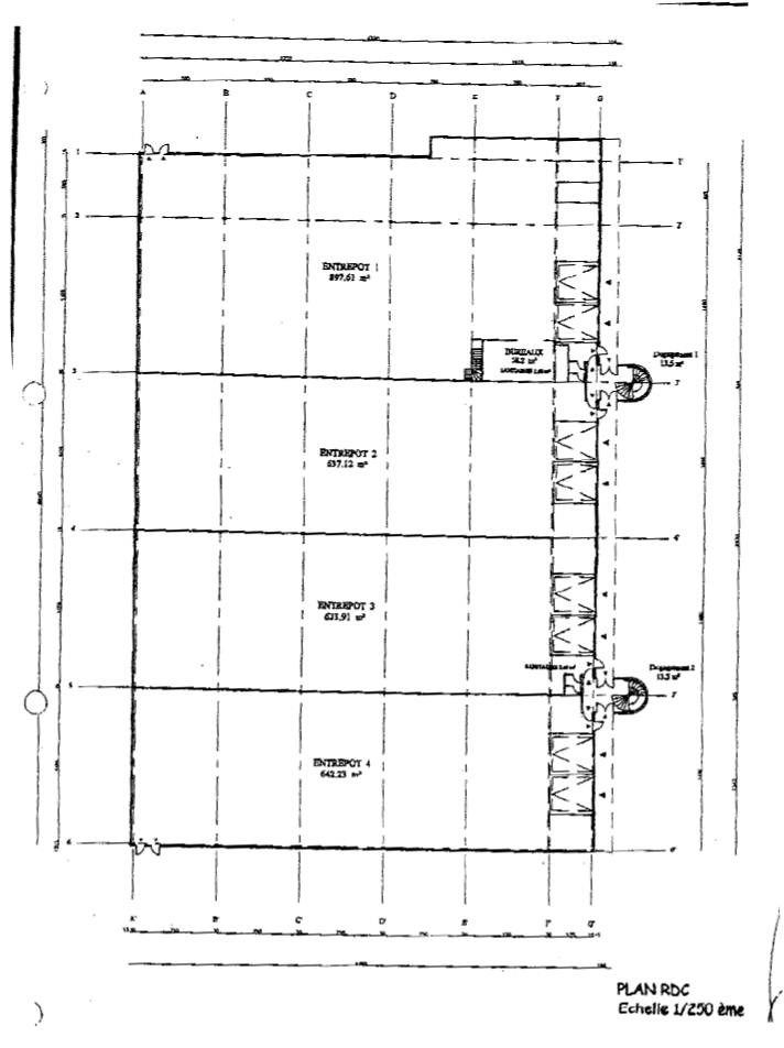 Location entrepots 1150 m² non divisibles