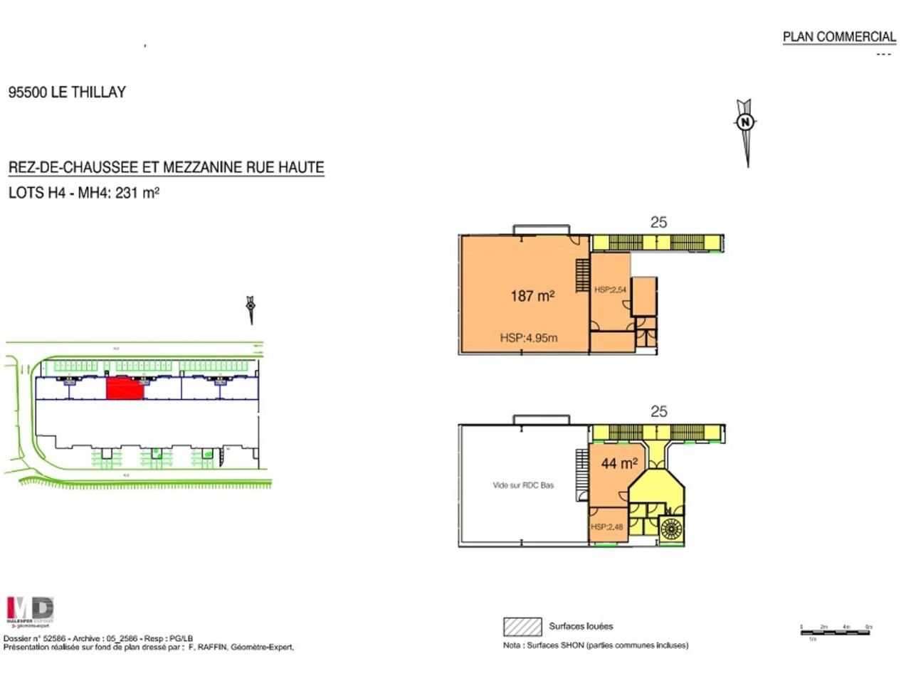 Location entrepots 919 m² non divisibles
