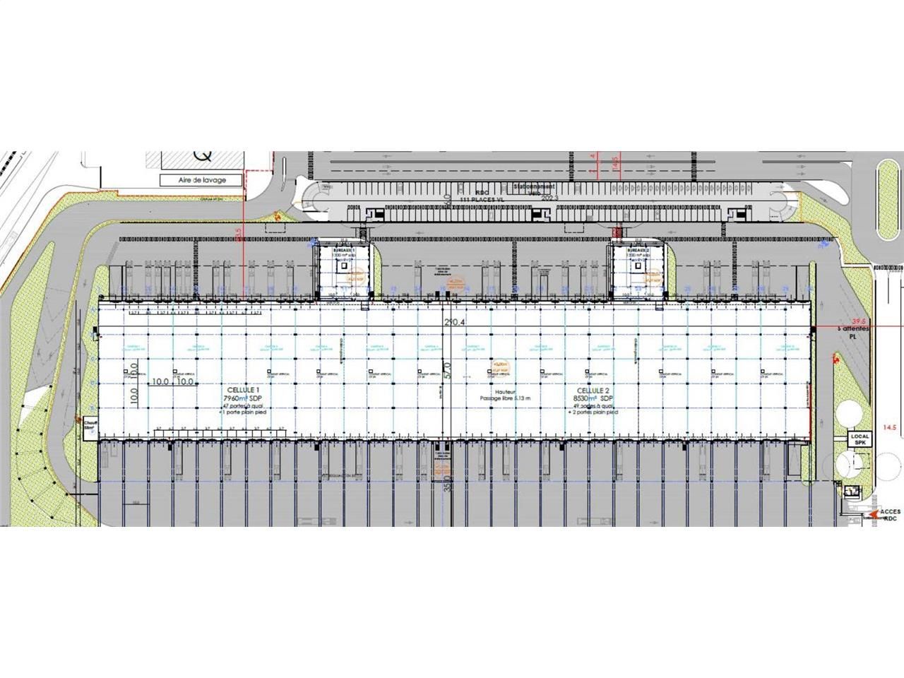 Location entrepots 36655 m² divisibles à partir de 2353 m²