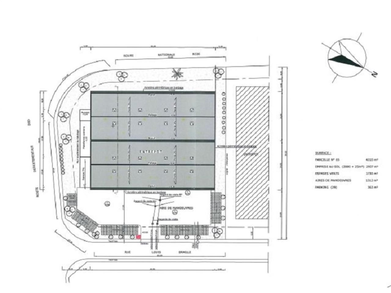 Location entrepots 2000 m² non divisibles