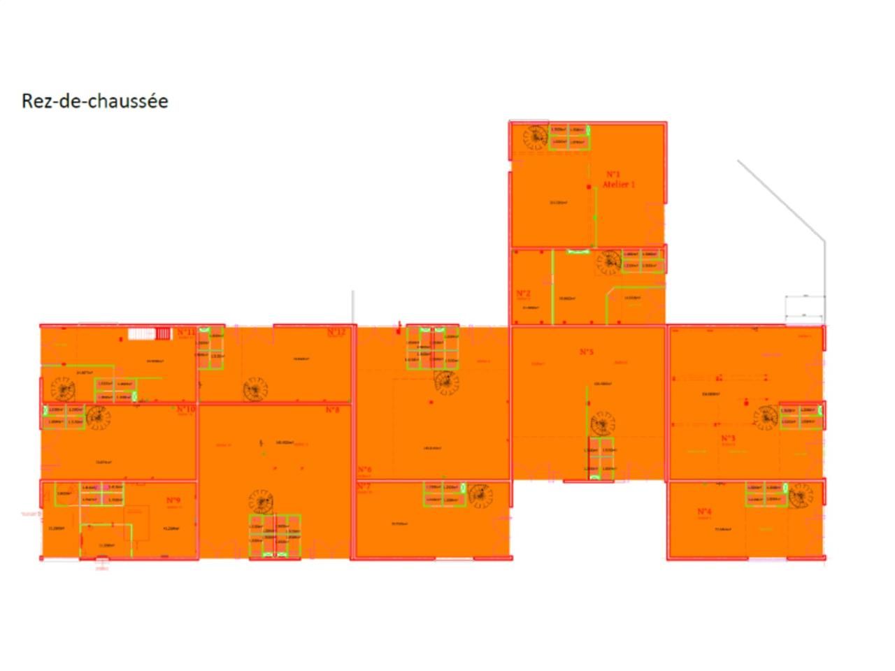 Location entrepots 207 m² non divisibles