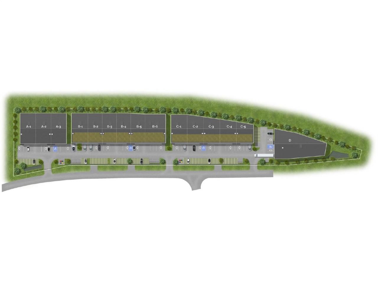 Vente entrepots 5995 m² divisibles à partir de 297 m²