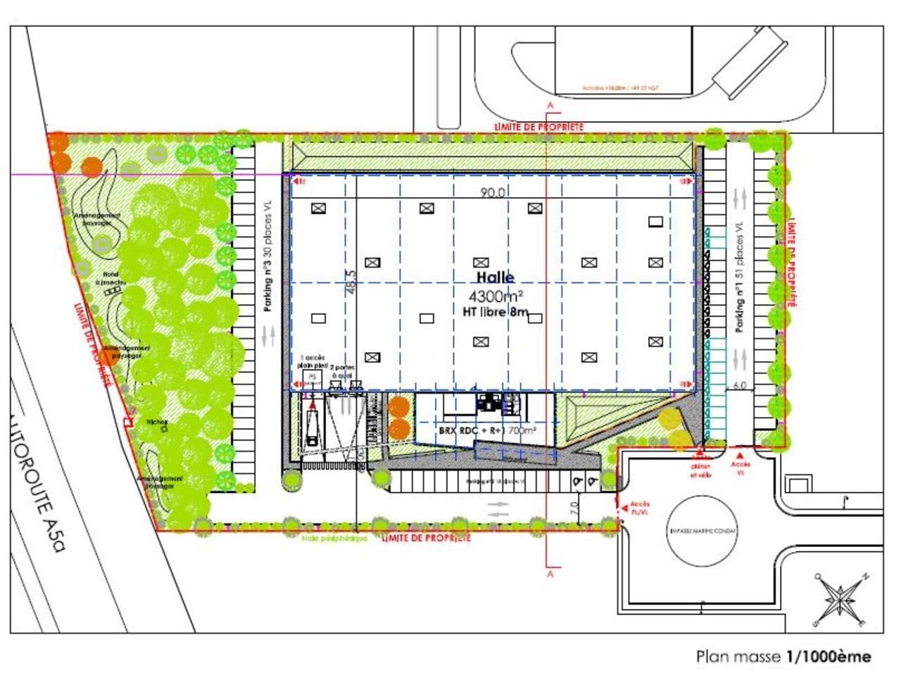 Vente entrepots 5000 m² non divisibles