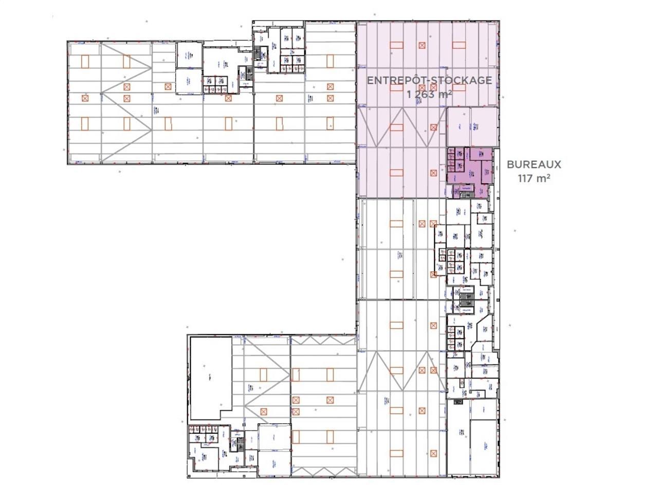 Location entrepots 1568 m² non divisibles