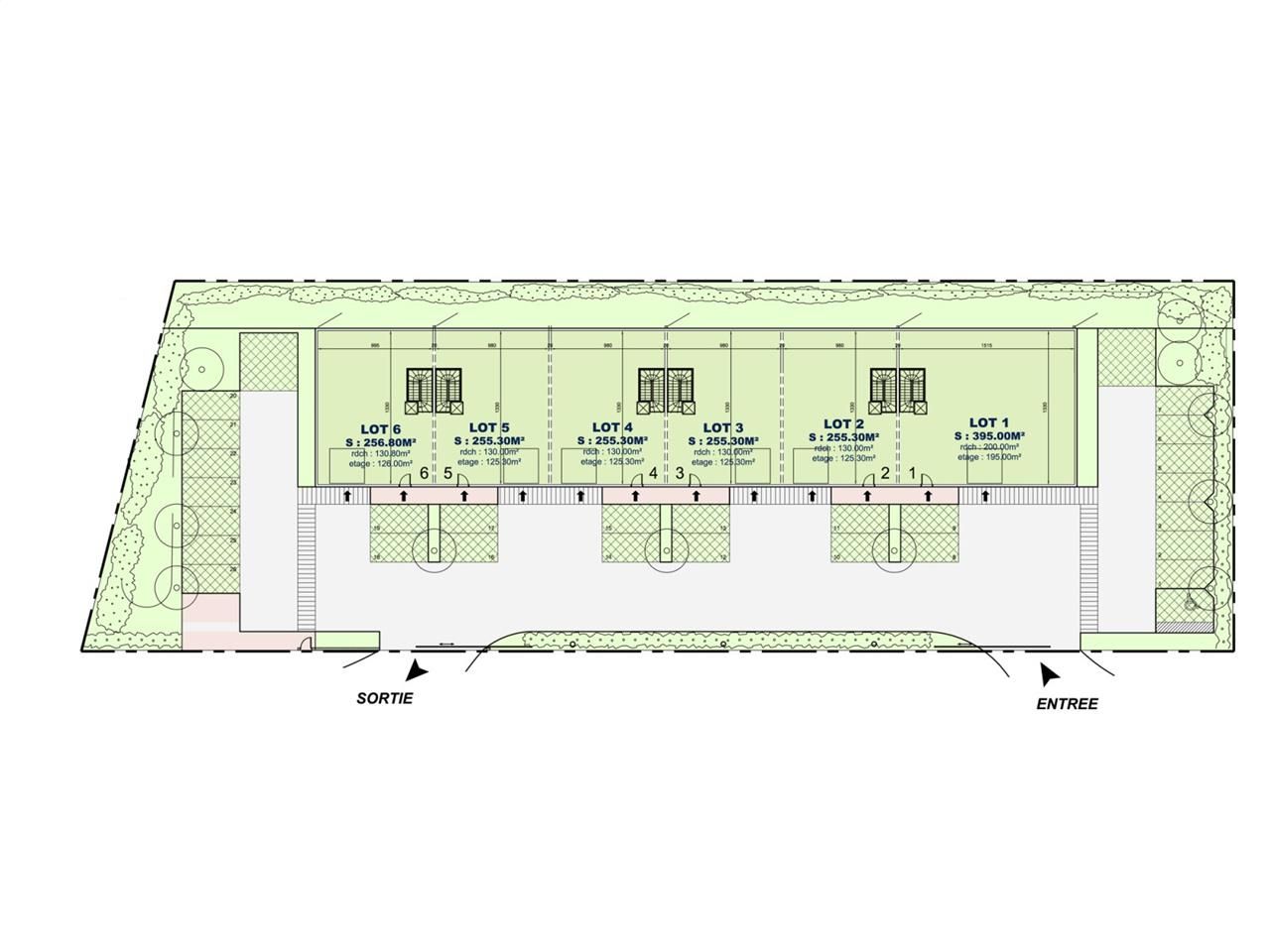 Vente entrepots 1672 m² divisibles à partir de 255 m²