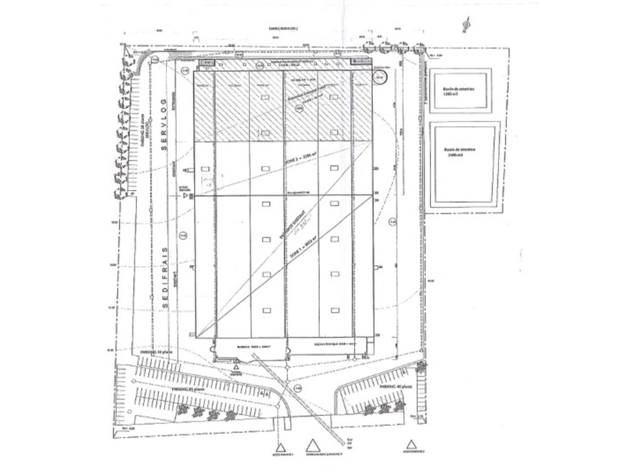 Location entrepots 18213 m² non divisibles