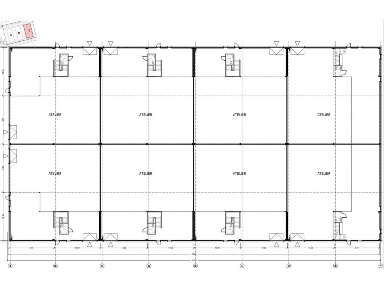 Vente entrepots 4228 m² divisibles à partir de 519 m²