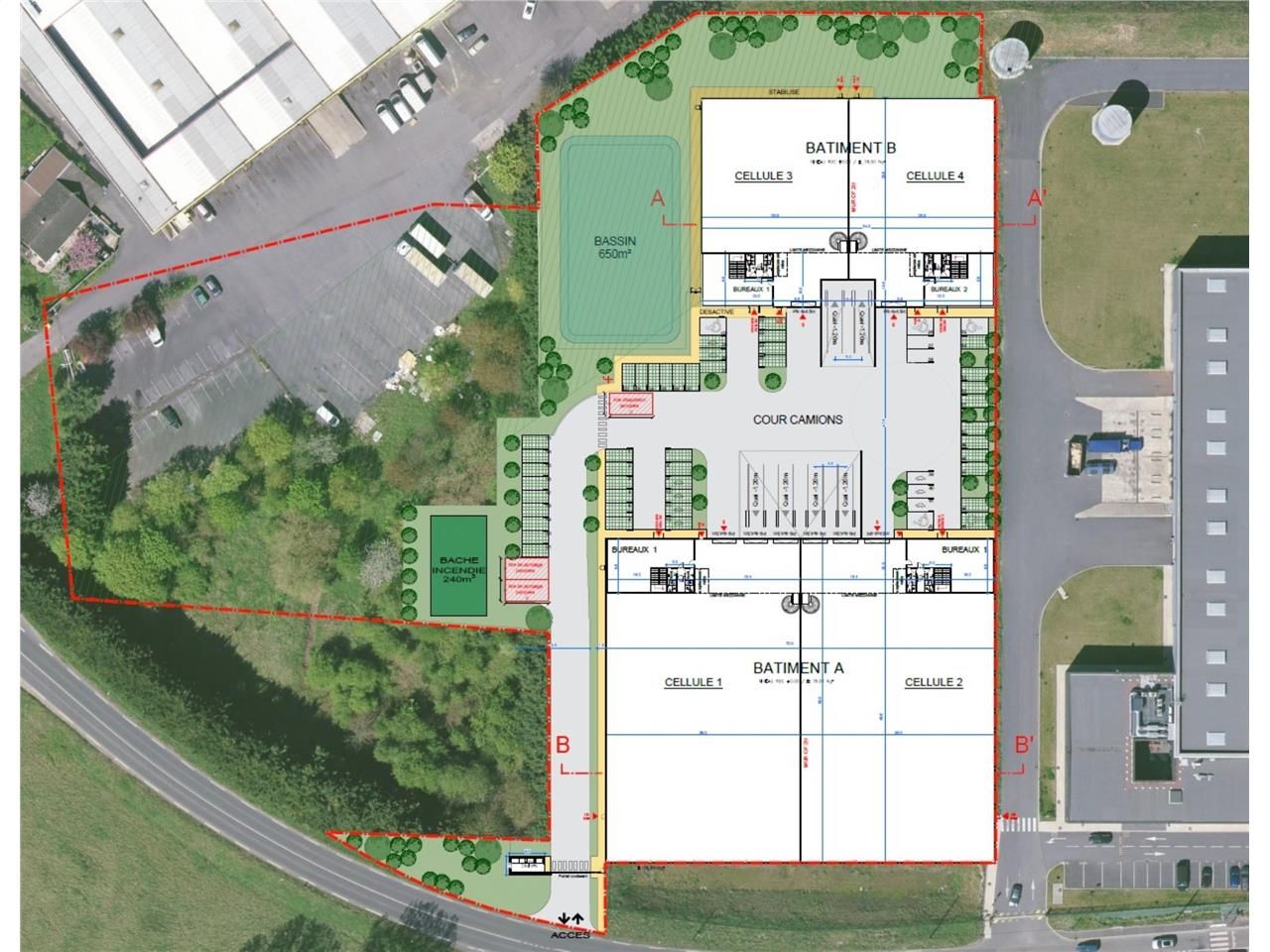 Location entrepots 7176 m² divisibles à partir de 1132 m²