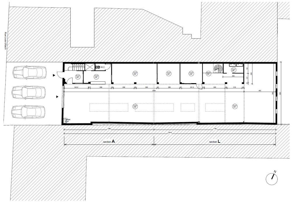 Location entrepots 370 m² non divisibles