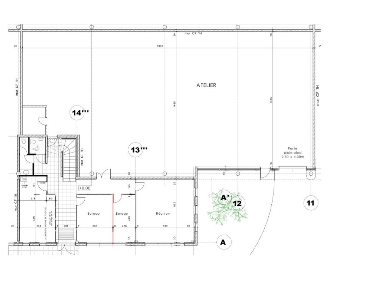 Location entrepots 714 m² non divisibles